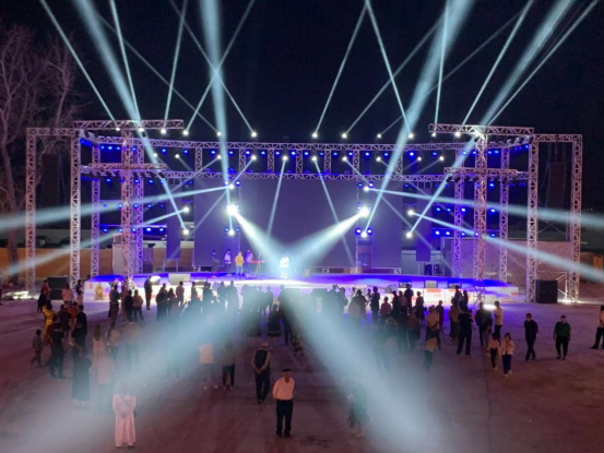 Professional sound reinforcement case --TRS AUDIO boost Xinjiang Kuche Da Nang City turned gorgeous night market